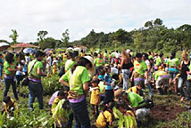 キッズ植樹祭の様子